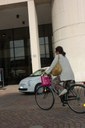 Partecipante all'iniziativa ""Vengo al lavoro con la bici" 